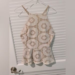 Charlotte Russe Cream Top